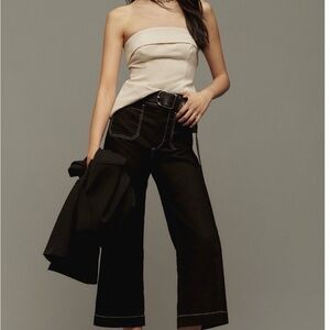The Colette Cropped Wide Leg Pants by Maeve